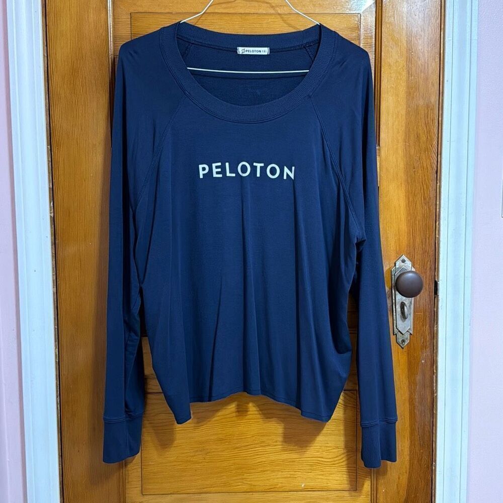 Peloton Navy Blue Long Sleeve Tee T-Shirt Women’s US 1X